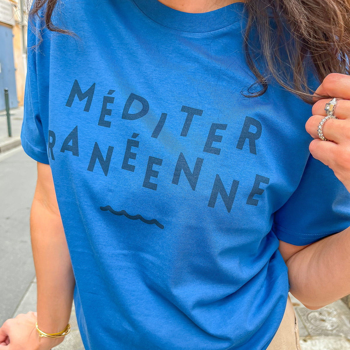 Tshirt Méditerranéenne Bleu