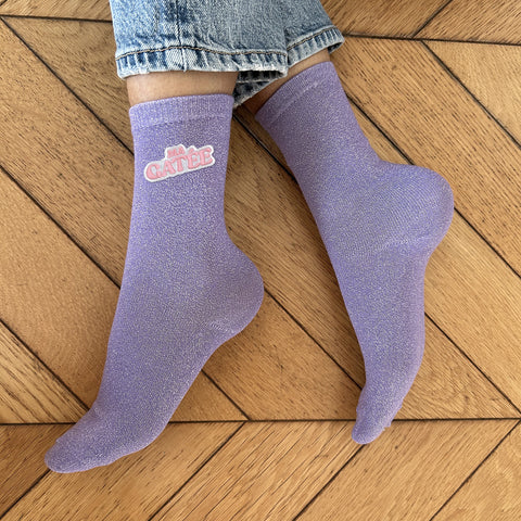Chaussettes Ma Gatée Violet