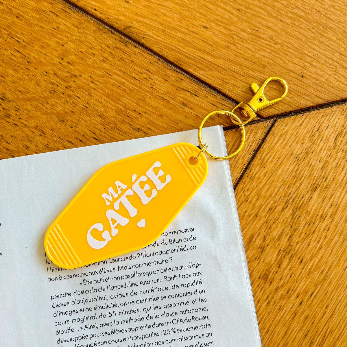 Porte-clé Ma Gatée - coloris au choix