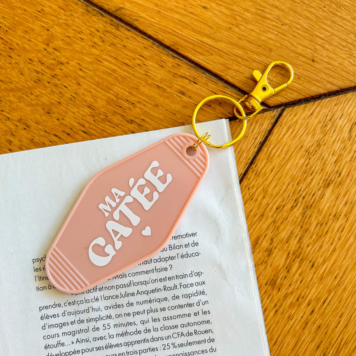 Porte-clé Ma Gatée - coloris au choix