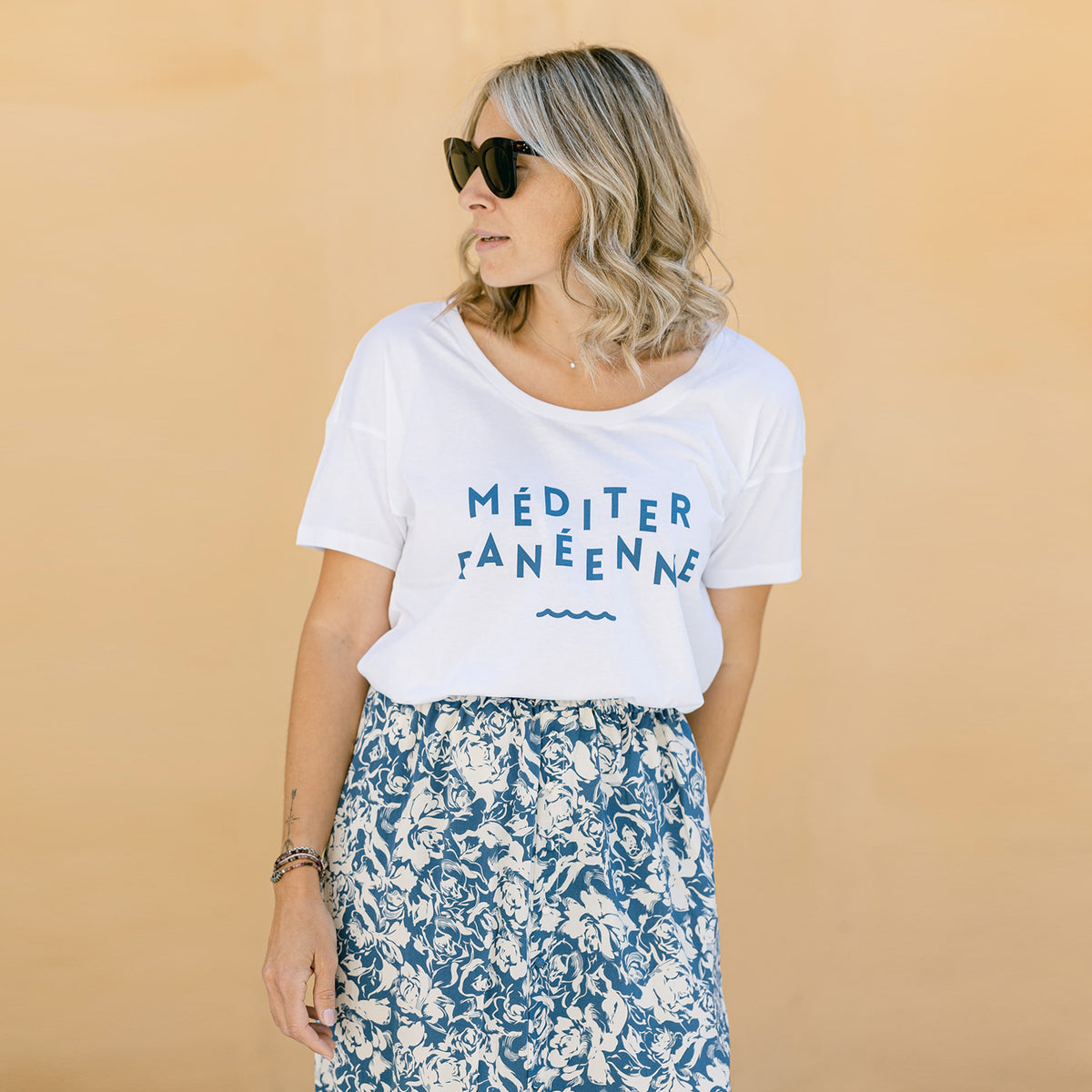 Tshirt Méditerranéenne Blanc