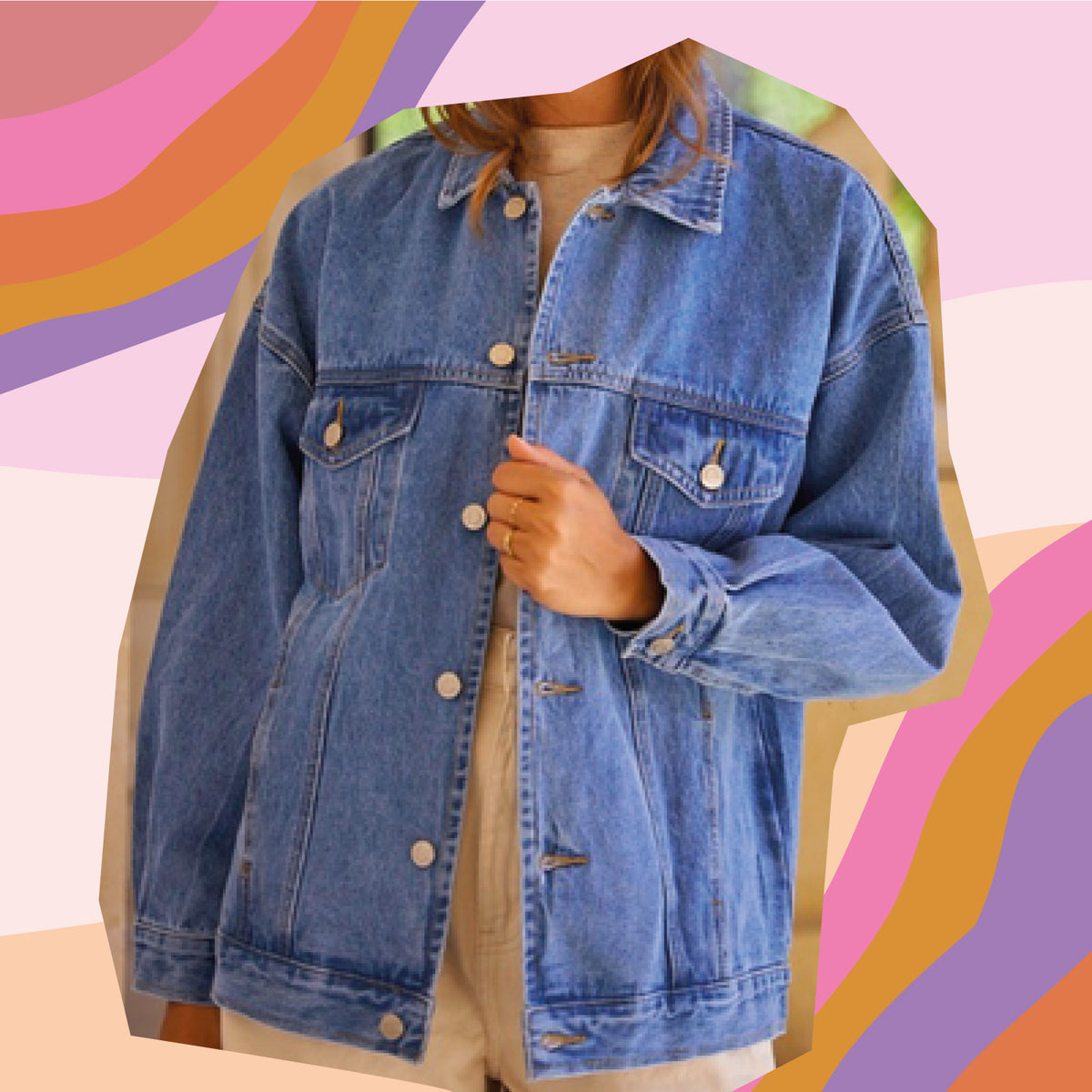 Veste en jean PERSONNALISEE