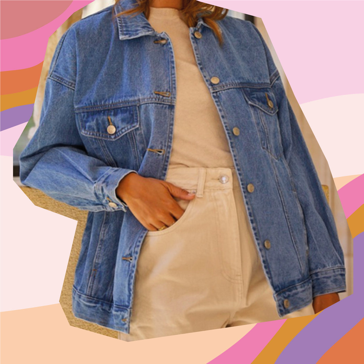 Veste en jean PERSONNALISEE