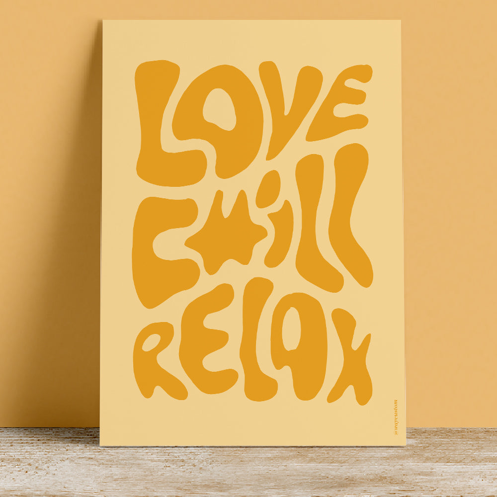 Affiche Love Chill Relax