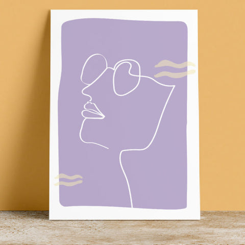 Affiche Oneline Lunettes
