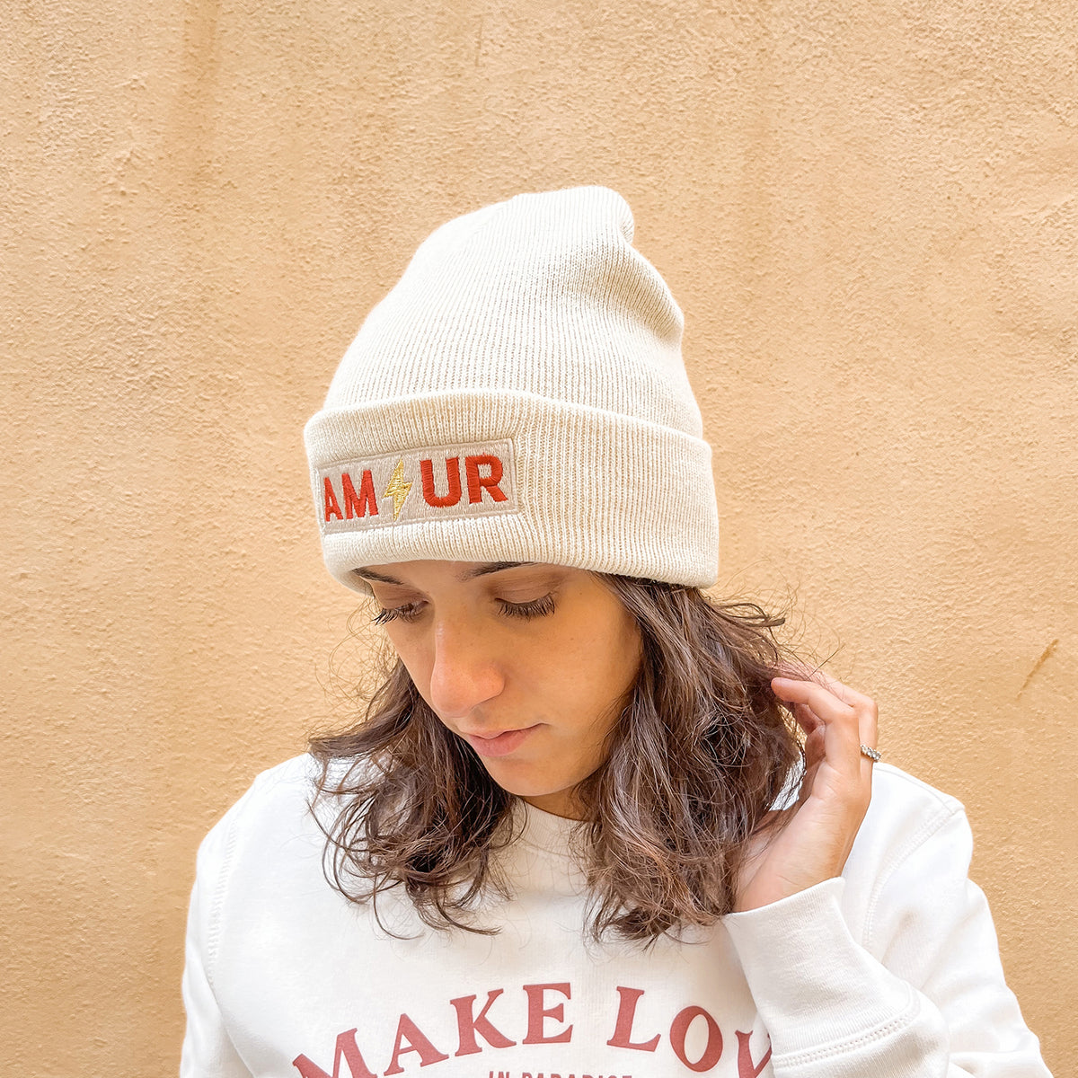 Bonnet sable Amour