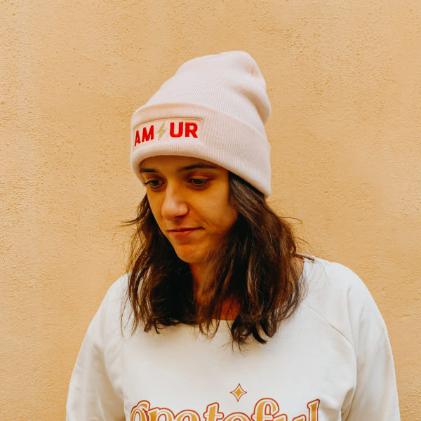 Bonnet rose Amour