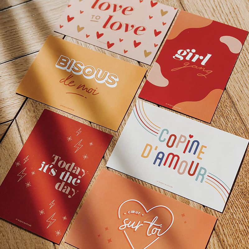Carte postale Copine d'Amour