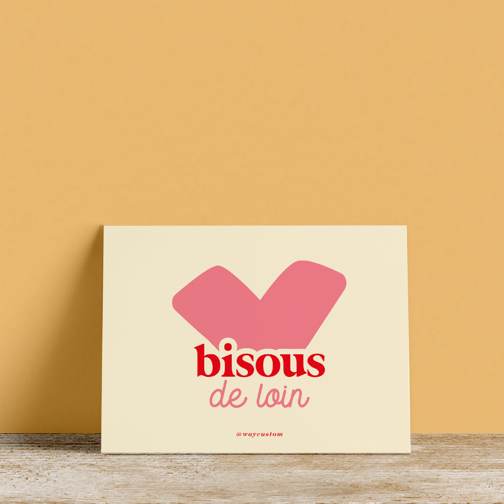 Carte postale Bisous de Loin
