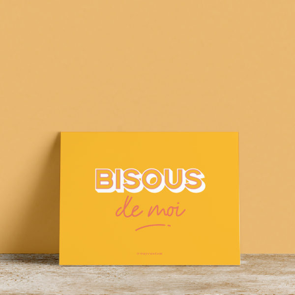 Carte Postale Livraison de Bisous - Popcarte