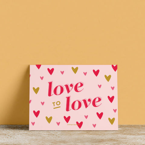 Carte postale Love to Love