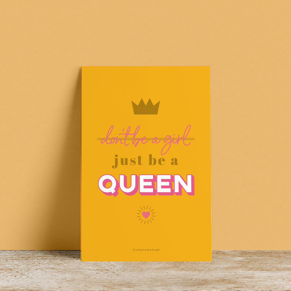 Carte postale Just Be A Queen