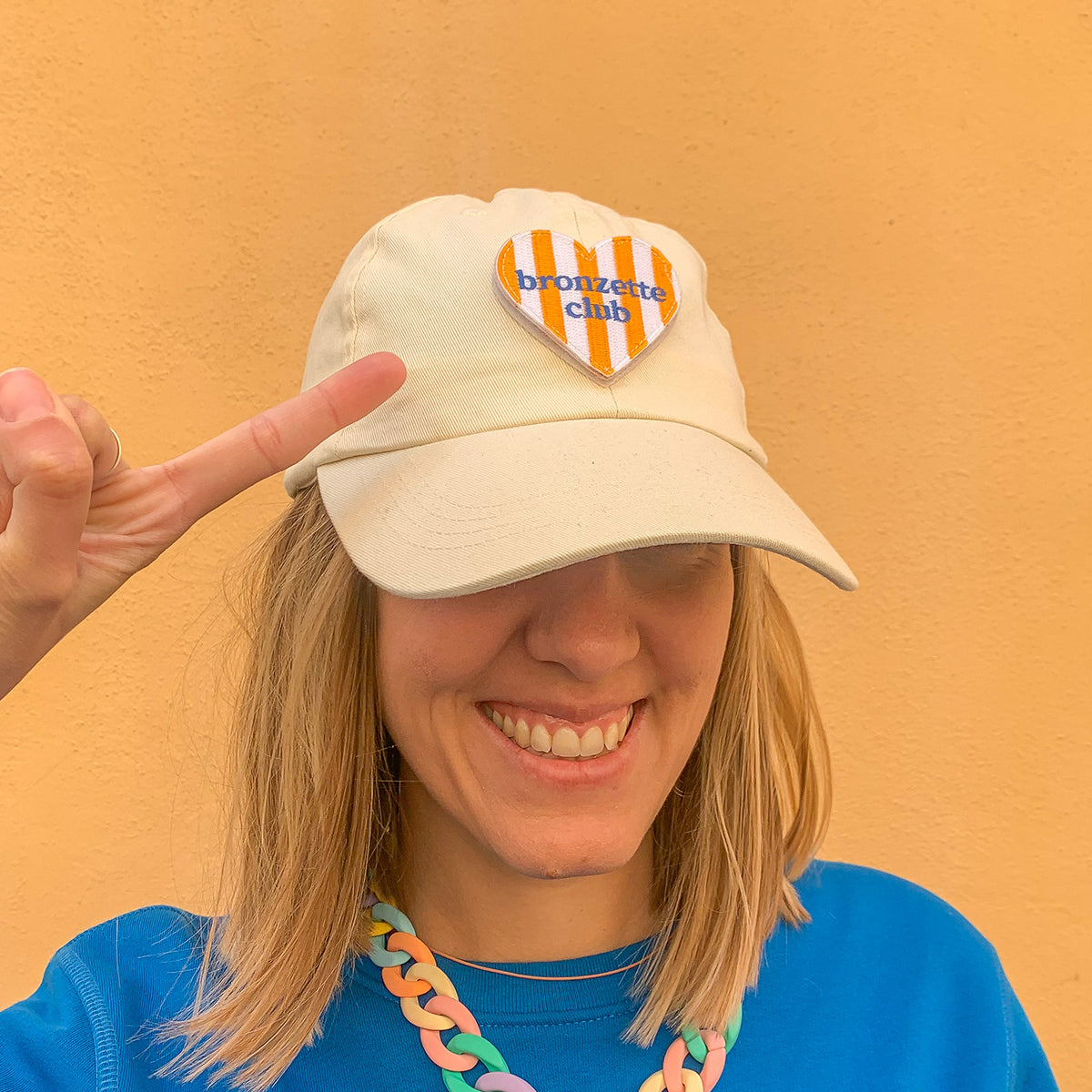 Casquette Jaune Pastel + Patch Brodé