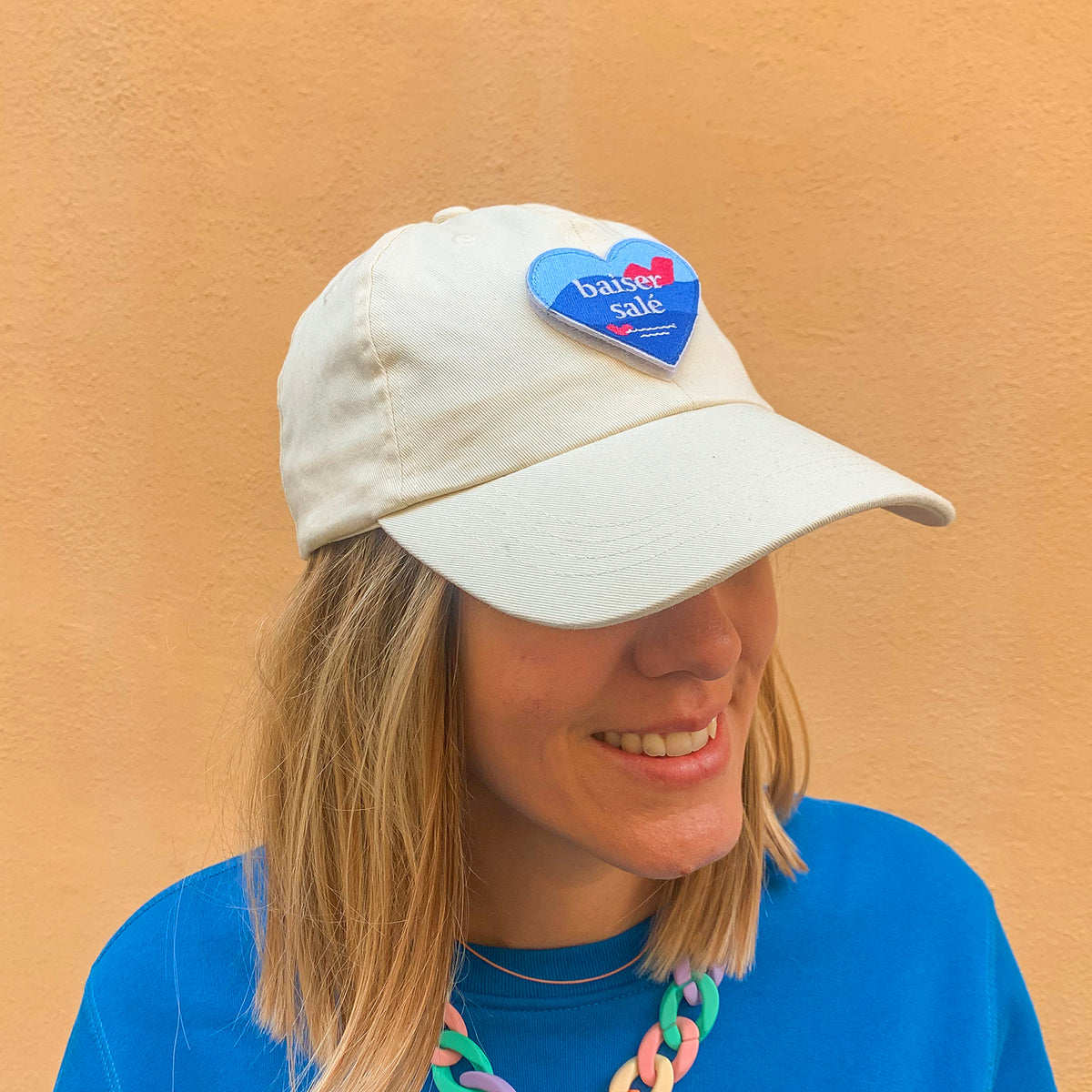 Casquette Jaune Pastel + Patch Brodé