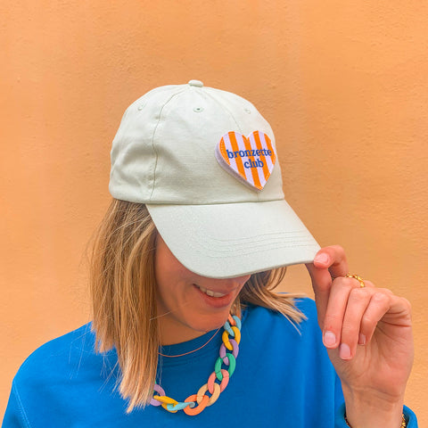 Casquette Vert Pastel + Patch Brodé