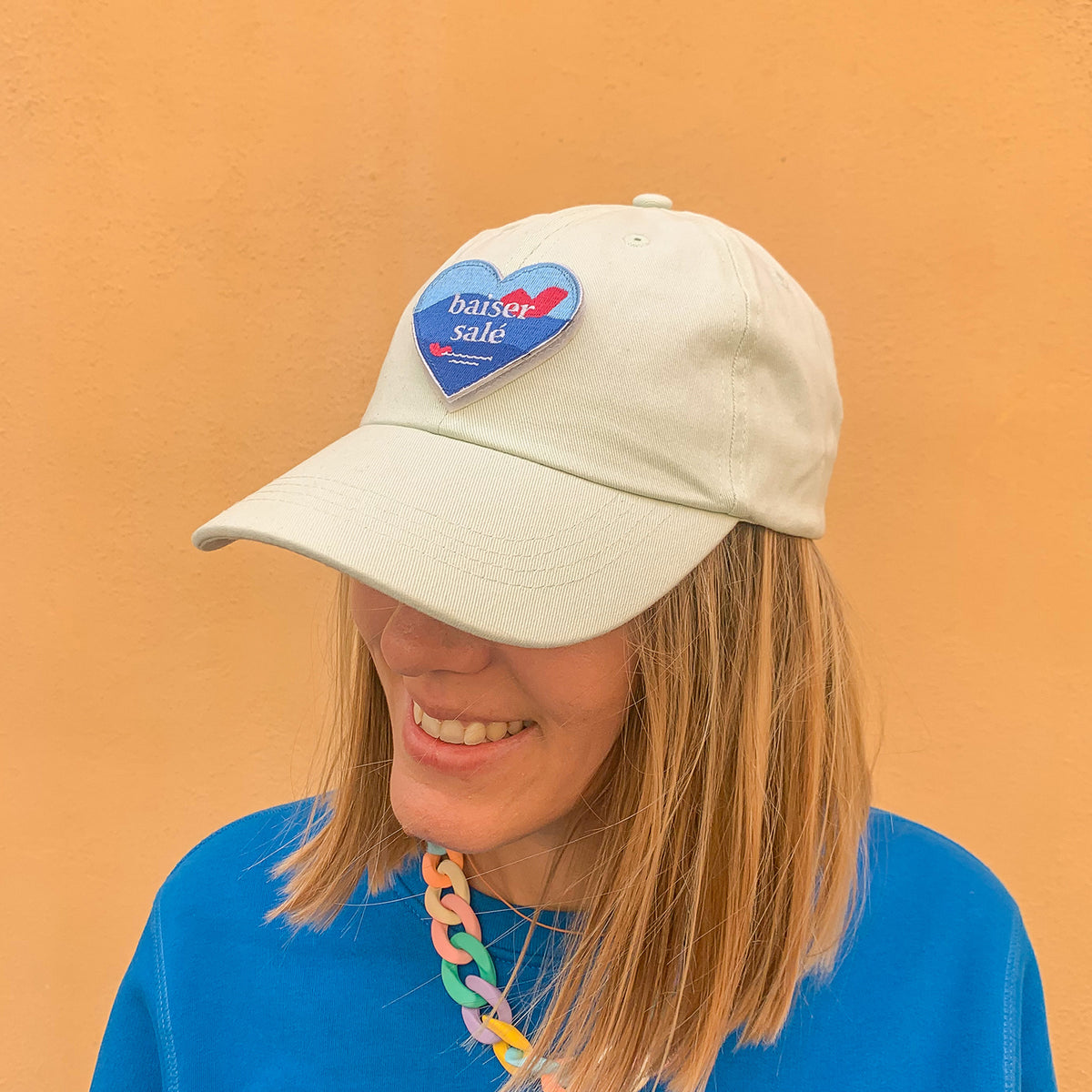 Casquette Vert Pastel + Patch Brodé