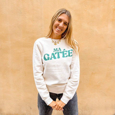 Sweat Ma Gatée Blanc
