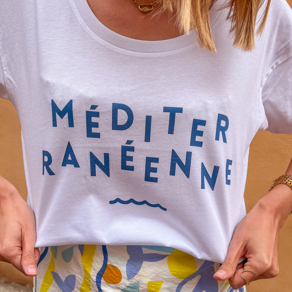 Tshirt Méditerranéenne Blanc