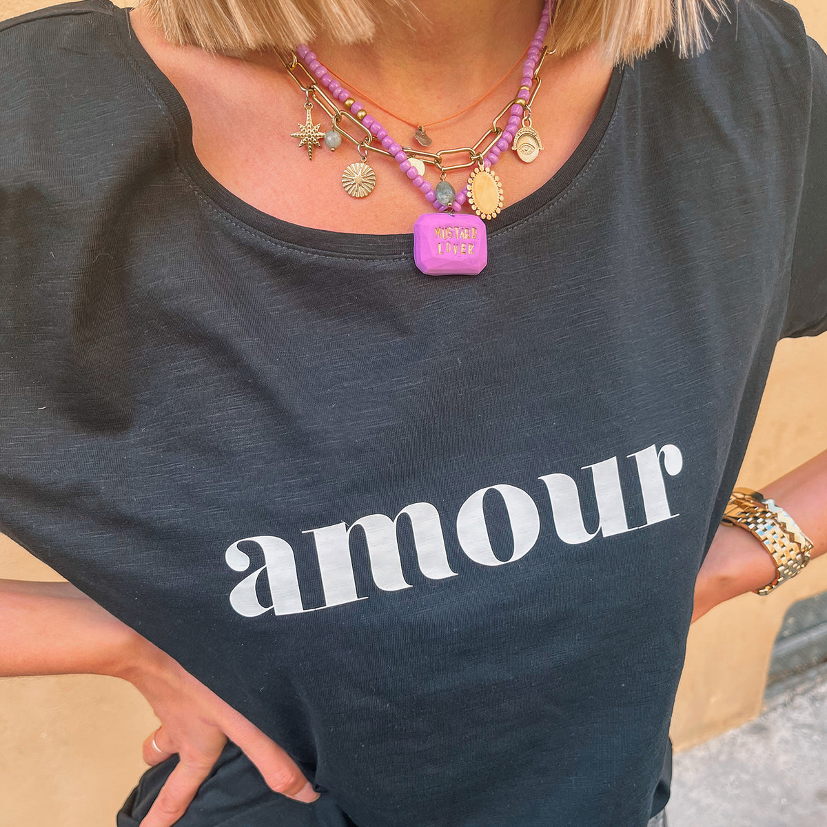 Tshirt noir Amour
